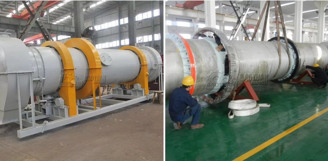 Manufacturer Sale Sand Sludge Sea Salt Single Cylinder Rotary Dryer