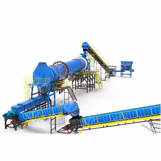 High Performance Waste Slurry Sludge Silica Sand Clay Drum Dryer with Paddle