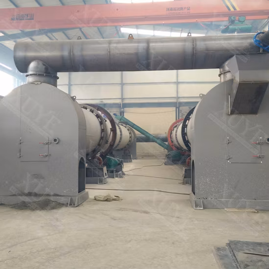 High Performance Waste Slurry Sludge Silica Sand Clay Drum Dryer with Paddle