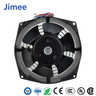 Motor Jimee Soplador de limpieza de hojas personalizado Proveedores de ventilador centrífugo delantero de China Corriente eléctrica de CA Jm17055b1hl 1.10 kg Peso Sopladores axiales de CA para enfriamiento de aire